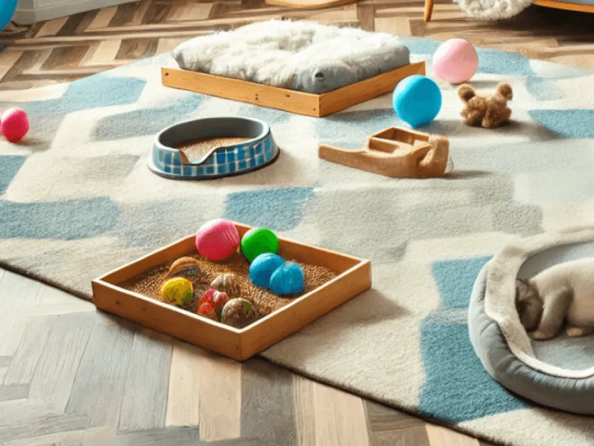 การเลือกวัสดุปูพื้นสำหรับบ้านสัตว์เลี้ยง